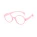 Kids Silicone Frame Glasses Radiation Resistant Computer Glasses for Children Anti Blue Light Glasses for Video Games Pink