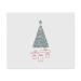 Azeeda 2 x Silver Christmas Tree with Presents Microfiber Glasses Cleaning Cloths (LC00022668)