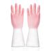 3 Pairs of Protective Gloves Latex Gloves wear-Resistant Durable Cleaning dishwashing Laundry (Size : Small)