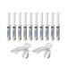 10 Syringes (3cc) of 44% Teeth Whitening Gel by White Teeth Global (Mouth Trays Included)