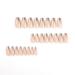 diduikalor Gold French Tip Press on Nails - Medium Length Acrylic Fake Nails - 24 pcs - Buy Online on GoSupps.com