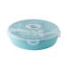 FELTECHELECTR Snack Platter Dish Appetizer Server Tray Nut Container 28.5*7.3cm Blue
