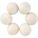6Pcs Wool Dryer Balls- Premium Natural - Made with Wool That Replaces Dryer Sheets - Lint Remover 7cm