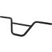 Steel BMX Handlebars - Universal Fit 22.2mm Bar End, 9.4'' Rise, 29.1'' Length - Black Bicycle Parts - Buy Online on GoSupps.com