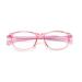Parwana anti-blue light computer reader stylish anti-eye reading glasses classic presbyopia glasses with a flat light mirror (color: pink size: +300) +300 pink