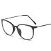 PARWANA Clear Vision Blue Light Blocking Personality Computer Readers Oversized Reading Glasses Eyeglasses Flat Light Mirror +250 Black