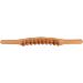 Wood Gua Sha Stick - 20 Pearl Trigger Point Massager for Neck & Back - Natural Beech Two-Row Scraper - Buy Online on GoSupps.com