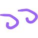 Ear Hooks 5 Pairs Soft Silicone Face Cover Hooks for Kids (Purple) - Buy Online on GoSupps.com