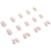 JUSTOTRY 24 Pcs Medium French Press on Nails - Glossy Nude False Nails with Nail Glue - Squoval Design for Women and Teens - Square Stick on Nails for Girls - Nail Art - Buy Online on GoSupps.com