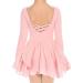 Move Dance Girls Dance Leotards Long/Ruffle Sleeve Ballet Outfits Clothes Tutu Dress for 3-9 Years 01a Pink 8-9 Years