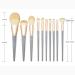 10 Wooden Handle Makeup Brush Set | Premium Matte Powder Makeup Tools for Flawless Application - Buy Online on GoSupps.com