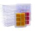 DGQ Wax Melt Molds - 50 Packs Clear Empty Plastic Wax Melt Clamshells for Wickless Wax Melt Candles