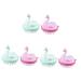 Ultechnovo 6 STK massage shampoo comb Head massager for hair shampoo brush soft scalp cleaner hair washer for washing the hair headwear child TPE hairbrush care