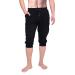 HDE Mens 3/4 Pants Workout Jogger Yoga Capri Shorts with Pockets for Running Large Black