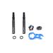 Pack of 2 pcs Bike Bicycle Tubeless Presta Valve Extender Extension with Core Wrench, 45mm 80mm (removable-45mm)