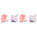Munchkin Sili-Soothe & Teethe Silicone Pacifier & Teether 4 Pack Pink/Purple Pink/Purple 2 Count (Pack of 2)