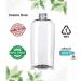 8oz Plastic Bottles with Gold Disk Top Cap (Pack of 3) - BPA-Free, Reusable, Ideal for Shampoo, Conditioner, Lotions, and Oils - Travel Toiletries and Cleaning Supplies - Buy Online on GoSupps.com