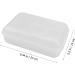 Mikikit Serving Tray Box Pressure-proof Egg Carton Desk Dispenser Egg Storage Case Fridge Egg Tray Household Travel Rack White 24X14CM - Buy Online on GoSupps.com