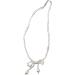 OralGos Elegant Pearl Sweater Chain Necklace | Refined Bow Design | Delicate Jewelry Accessory for Women - Buy Online on GoSupps.com