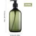 Misazy 300ml Refillable Green Shampoo & Soap Dispenser Bottles | Eco-Friendly Plastic Lotion Pump for Liquid Soap & Shower Gel - Buy Online on GoSupps.com