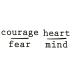 Oottati 2 Sheets Small Cute Temporary Tattoo Stickers - Courage Fear Heart Mind Quote - Buy Online on GoSupps.com