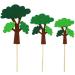 Cactus Tree Shaped Felt Cake Pick DIY Cute Cupcake Topper Set Plant Decoration Stick for Home - Buy Online on GoSupps.com