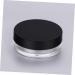 Housoutil Empty Powder Case 2pcs Makeup Powder Jar Makeup Powder Puffs Makeup Cosmetic Jars Powder Puff Holder Powder Box Round Black 6.5X6.5cm - Buy Online on GoSupps.com