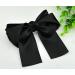 Gemini_mall Z17N Black Bow Hair Clip - Elegant Acrylic Hair Accessory for All Hair Types | International Shipping Available - Buy Online on GoSupps.com