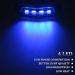 PSEQT 3.8'' Waterproof Boat Marine LED Lights - Blue 6Pcs | Interior Deck Light for Pontoon, Fishing Boat, Kayak, Sailboat | 12V 24V - Buy Online on GoSupps.com