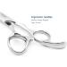 Kinsaro 6 Professional Hair Shears - Silvery Barber Scissors with Convex Edge 440C for Precision Hair Cutting - Buy Online on GoSupps.com