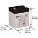Buy Enersys 12V 4.5Ah SLA Rechargeable Battery for Security Systems | Fast International Shipping - Buy Online on GoSupps.com