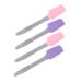 Gogogme 4 pieces silicone wax spatula Wax Accessories of portable wax spatula hair removal accessories multifunction wax multifunctional wax household wax spatula