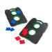 HearthSong Pick-Up-and-Go Portable Cornhole Game Set for Kids' Indoor and Outdoor Active Play, with Two Double-Holed Boards and Eight Cornhole Bags