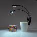 Portable LED Reading Lamp - 8 LED USB Clamping Light Flexible 360 Arm Ideal for Night Reading in Bed - Black - Buy Online on GoSupps.com