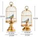 Art Collectible Ornament Decoration Crafts Metal Living Room Home Bird Cage Display (Size : L) () - Buy Online on GoSupps.com