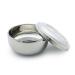 Lasersm 1 piece of stainless steel shaving soap peel with lid shaving soap cup bowl shaving shell shaving razor foam bowl of razor shaving cream bowl for men 4.33 x 2.16 inches silver