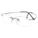 Eyekepper Titanium Rimless Reading Glasses Readers Men Gunmetal Lens Width 55mm-gunmetal 2.5 x