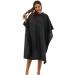 Black Waterproof Barber Capes 5 Pack - Professional Hair Cutting Capes for Adults - Water Resistant Salon Cape with Metal Snap Closure - 59 x 47 - Buy Online on GoSupps.com