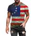 Mens T-Shirts Hip Hop Shirts for Men Hipster Shirts for Men Men's Stars and Stripes T-Shirt Loose Fit A1-navy XX-Large