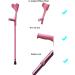 Women Folding Forearm Crutches Lightweight Adjustable Canes Ergonomic Design with Non-Slip Foot Cap Suitable for Height 4.5ft-6ft (Color : Pink(1 Pair)) Anniversary Lucky Star - Buy Online on GoSupps.com