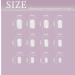 Sethexy French Short Square False Nails Collection - Glossy Aqua Waves | 24Pcs Press on Nails - Buy Online on GoSupps.com