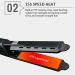 Dollarrich Ceramic Tourmaline Ionic Flat Iron Glider - 4 Gear Hair Straightener for Salon - Buy Online on GoSupps.com