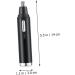 Minkissy Nose Hair Trimmer Set for Men - Household Hair Scissors in Black | Compact ABS Design 14x3x3CM - International Shipping Available - Buy Online on GoSupps.com