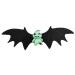 PLCPDM Halloween Party Bat Wing Hairpin for Women Child Punk Charm Hair Clip Aesthetics Hair Accessories Green ghost hairpin