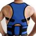 Posture Corrector Deluxe with Adjustable Magnetic Straps in Medium Blue Neoprene - Four Colour Options - Buy Online on GoSupps.com