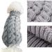 Buy PetyOung XL Gray Dog Sweater Vest | Warm Knit Wool Coat for Small & Medium Dogs - Winter Crochet Clothing - Buy Online on GoSupps.com