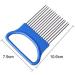 FEDBNET Kitchen Tools Onion Holder 1 PCs Onion Holder Fork Potato Cutter Slicer Stainless Steel Plastic Vegetable Slicer Orange - Buy Online on GoSupps.com