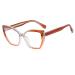 Fuqinqingoz anti blue light personality reading glasses anti -eyes load computer reader cat eye light light mirror women (color: rose size: +0.00) +0.00 rose