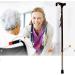 SilteD Canes Walking Stick Practical Telescopic Adjustable Walking Stick Aluminum Alloy Canes Light Crutchs Non-Slip Walking Multifunctional Walker Brown 68-92Cm Mountaineer  - Buy Online on GoSupps.com