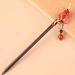Antique Hairpin Hairpin Headpiece for Women Traditional Hair Sticks Red Hair Accessories for Women Japanese Hair Bride Pin Hair Sticks for Buns Miss China Wood Festive - Buy Online on GoSupps.com